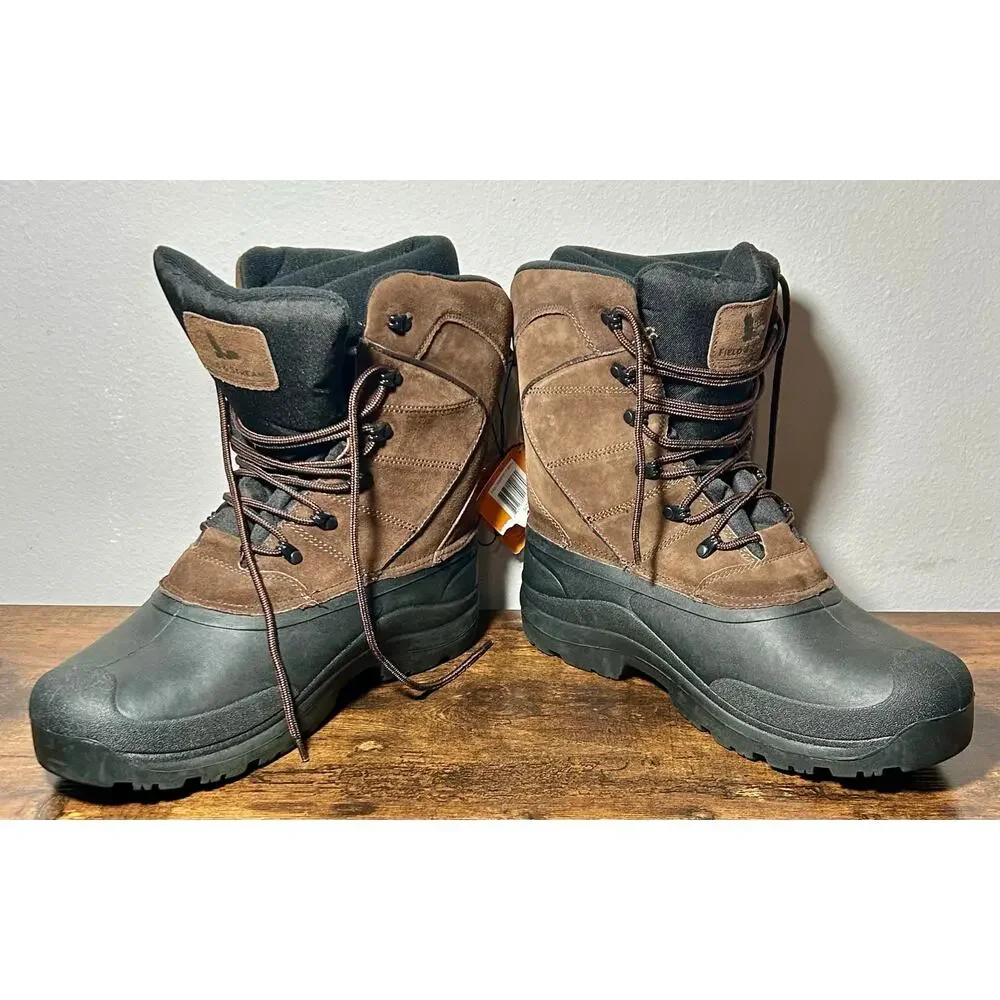 NWT Field & Stream Men’s Brown PAC Boots 400 Gram Insulation 3M Thinsulate Sz 13